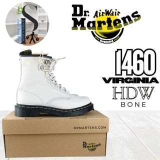 Botas Dr Martens 1460 Virginia Hdw Bone talla 38
