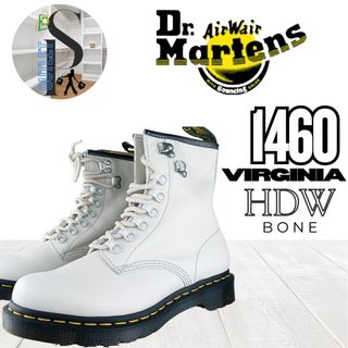 Botas Dr Martens 1460 Virginia Hdw Bone talla 38