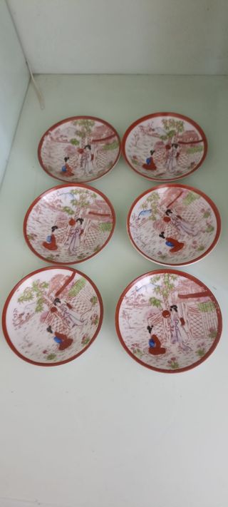 6 Platos Vintage Japoneses