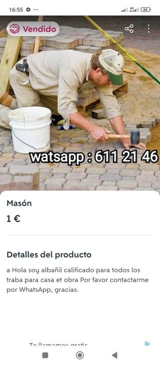 Masón Albañil Calificado