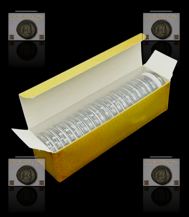 Lote 20 Cápsulas (Ø46mm) con goma EVA para Monedas