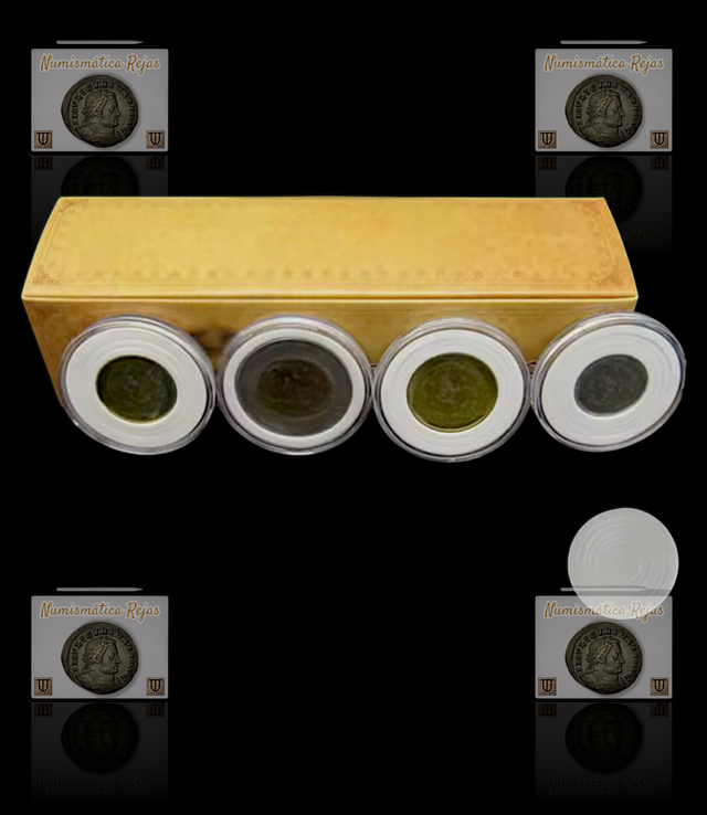 Lote 20 Cápsulas (Ø46mm) con goma EVA para Monedas