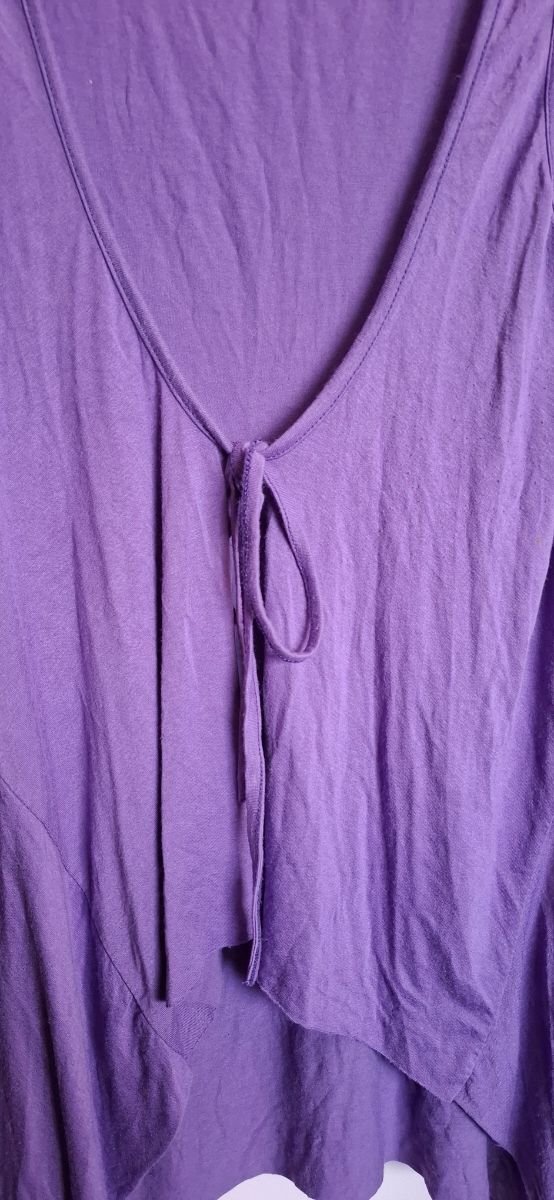 Chaleco morado estilo Y2k