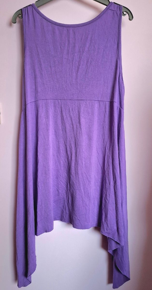 Chaleco morado estilo Y2k