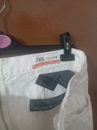 Falda vaquera blanca XL