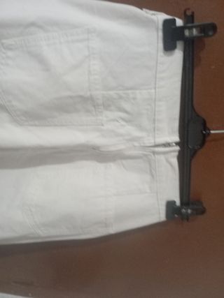 Falda vaquera blanca XL