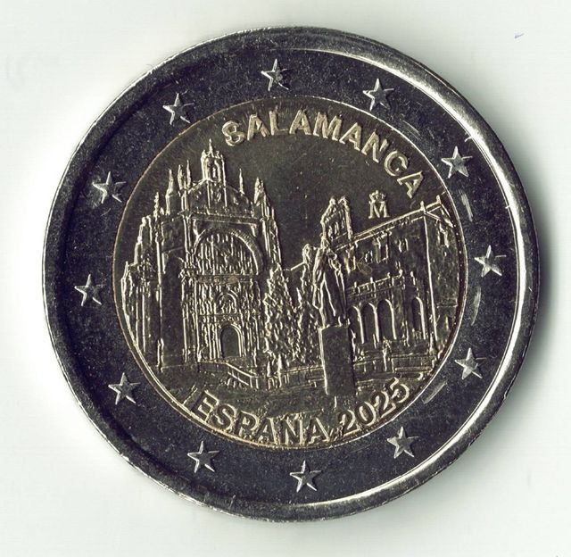 Moeda de 2 euros Espanha 2024. UNC. Salamanca