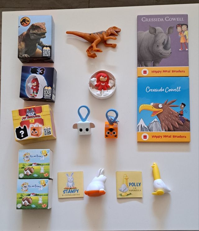 Set 3 giochi Mc Donald's + 2 Animabili