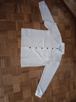 Traje blanco punto hombre - M
