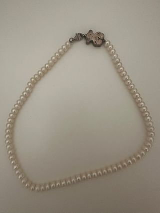 Collar Tous perlas - plata, blanco