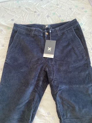 Pantalones pana azul - Blue Banana M