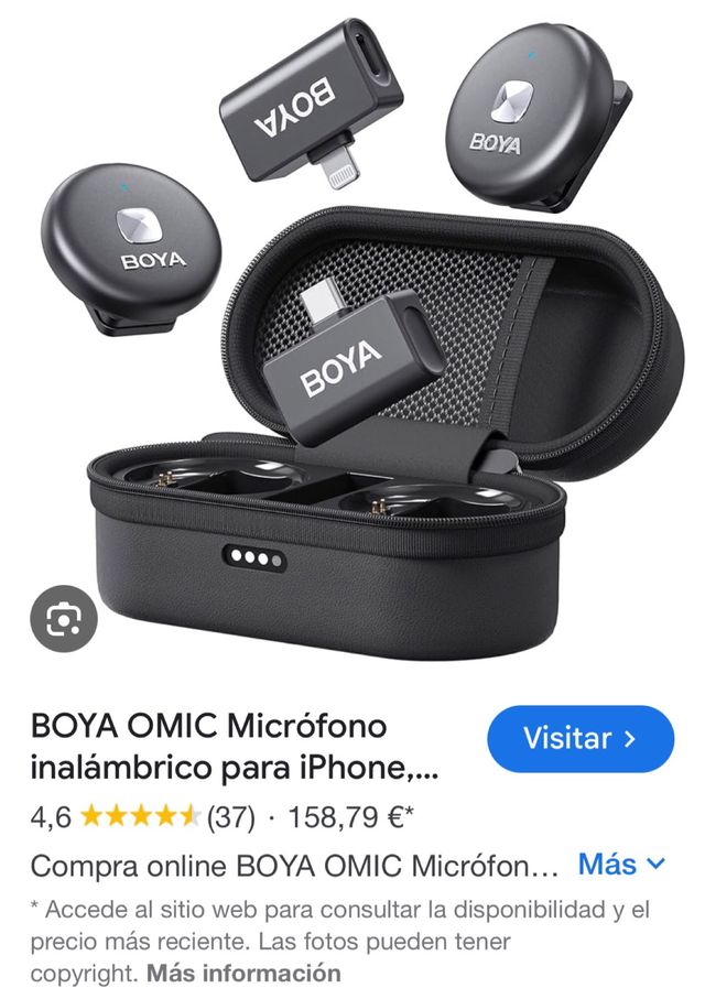 Mic inalámbrico BOYA OMIC iPhone