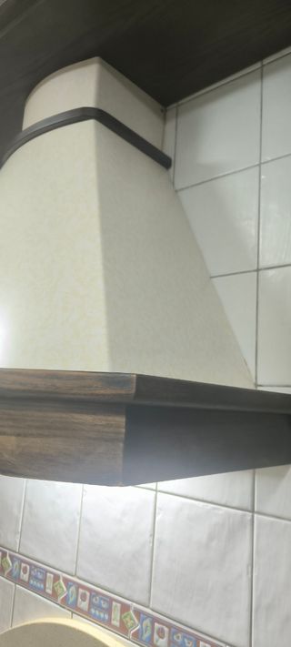 Campana extractora madera rústica