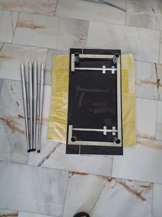 Mesa comedor blanca plegable