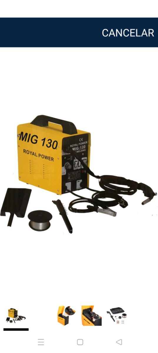 Máquina soldar hilo flux