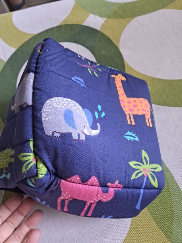 Caseta animales - Azul estampada