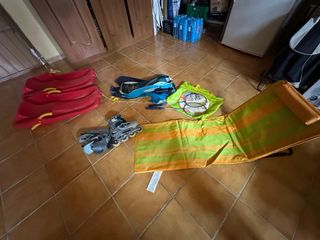 2 trineos+traje neopreno y mas
