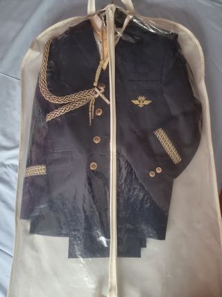 Traje comunión niño Tizzas azul-dorado