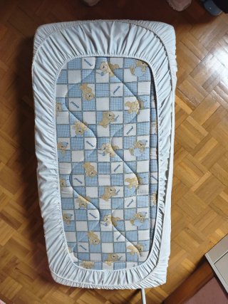 Cuna blanca de madera y REGALO cuna de viaje
