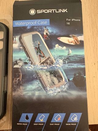 SPORTLINK Funda iPhone 16 Impermeable