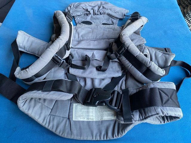 Mochila Manduca First Portabebés, zaino portabebé grigio in buono stato
