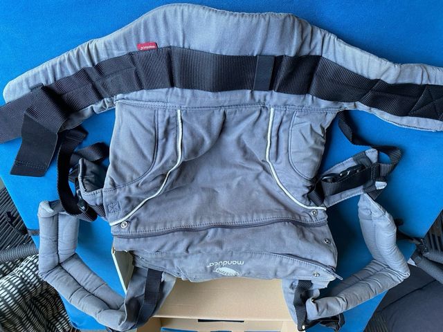 Mochila Manduca First Portabebés, zaino portabebé grigio in buono stato