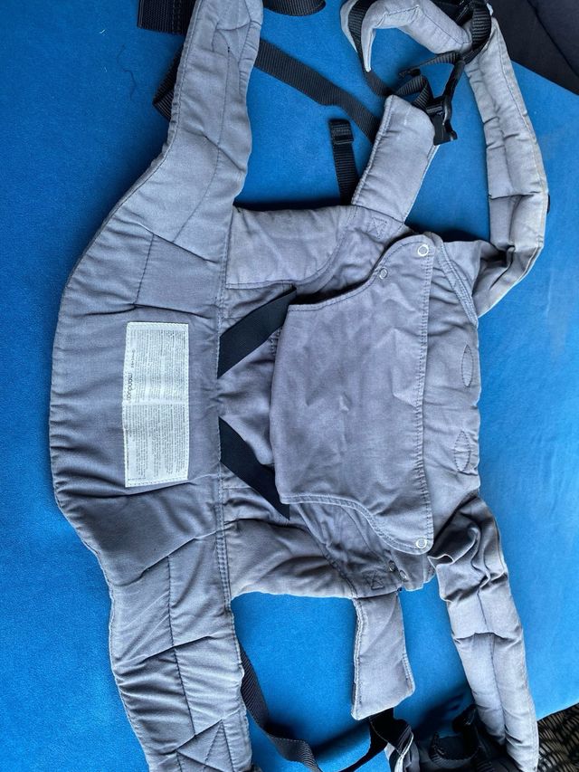 Mochila Manduca First Portabebés, zaino portabebé grigio in buono stato