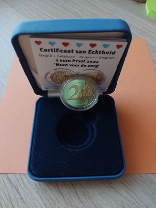  2€ 🇧🇪 BÉLGICA 2022  PROOF 