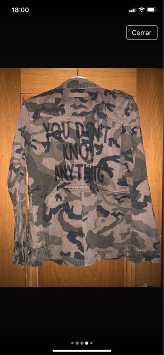 Chaqueta militar camuflaje