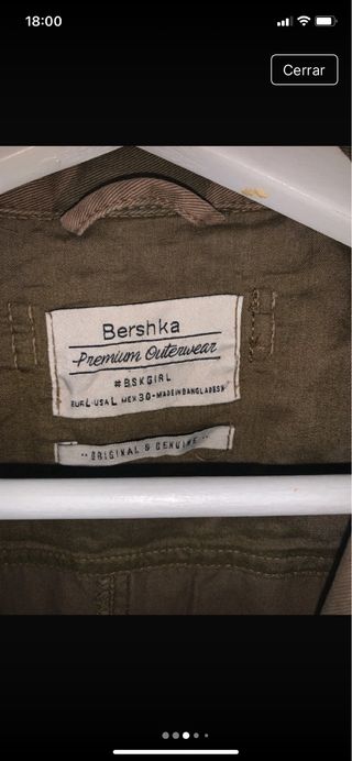 Chaqueta militar camuflaje