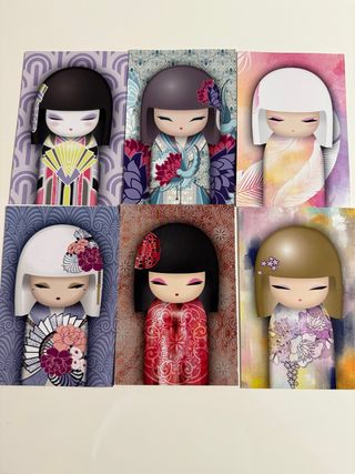 6 carte Kimmidoll: decorazioni giapponesi