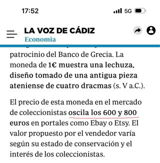 Moneda 1€ Grecia - Búho Ateniense