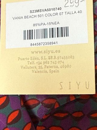 Camicia SIYU viola e rossa