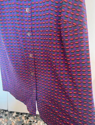 Camicia SIYU viola e rossa
