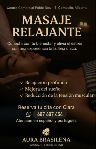Masaje Relajante El Campello/Alicante / Benidorm /
