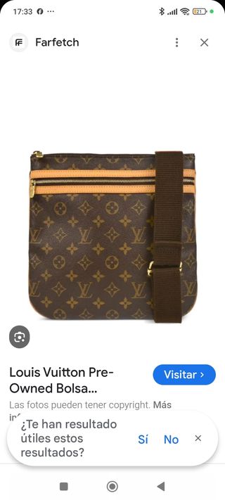 Louis Vuitton Bandolera Marrón