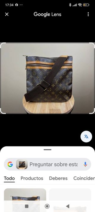 Louis Vuitton Bandolera Marrón