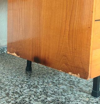 Escritorio vintage madera metal