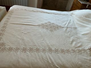 Colchaa antigua hecho a mano 220x165
