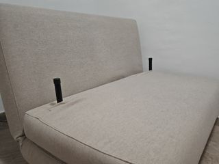 Sofá cama 2 plazas beige