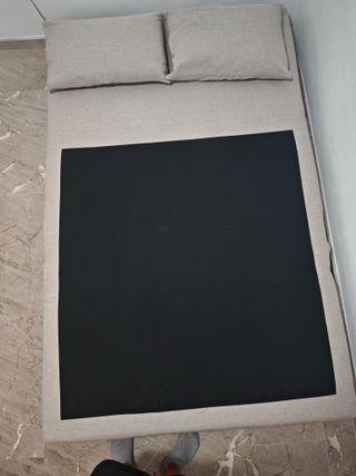 Sofá cama 2 plazas beige