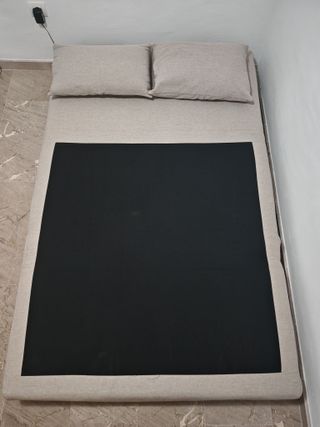 Sofá cama 2 plazas beige