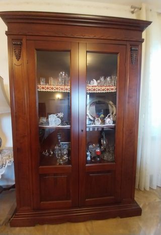 Vetrina legno massello