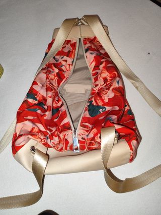 Bolso Geox: Mochila Tejido Piel