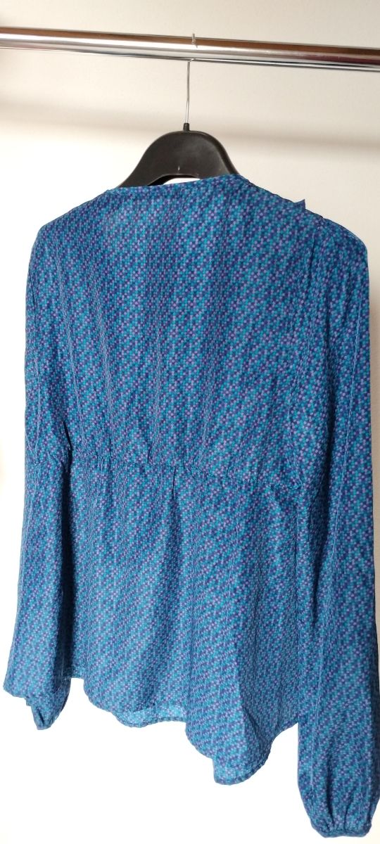 Blusa Fornarina blu a fiori