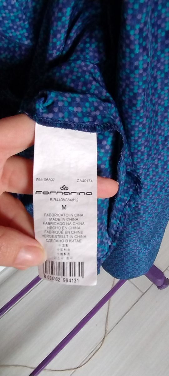 Blusa Fornarina blu a fiori