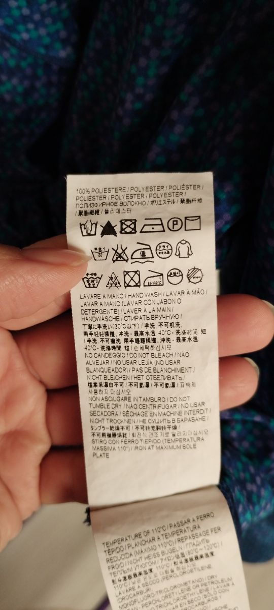 Blusa Fornarina blu a fiori