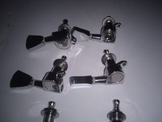 6 Clavijas Cromadas para Guitarra