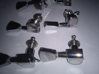 6 Clavijas Cromadas para Guitarra