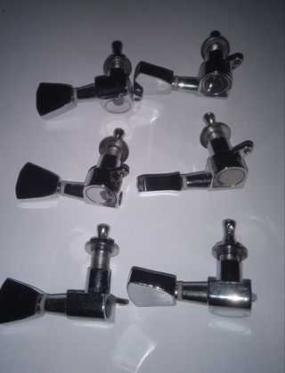 6 Clavijas Cromadas para Guitarra
